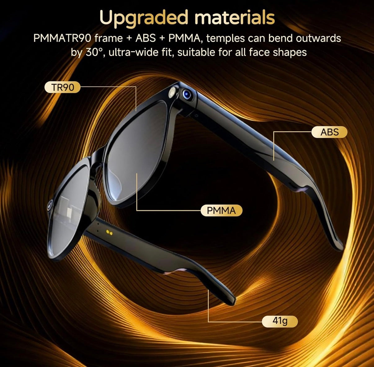 VisionAI Smart Glasses – Lentes Inteligentes con Cámara y Audio